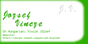 jozsef vincze business card